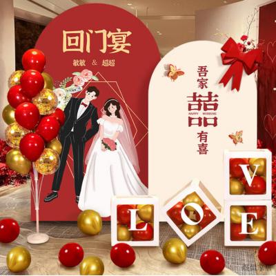 旭杉斯回门宴仪式感场景布置结婚婚礼答谢宴定制KT板摆件迎宾牌酒 所有板订婚结婚回门宴均可定